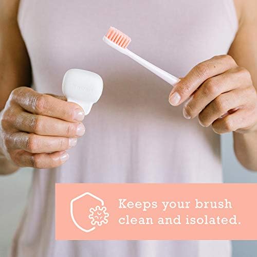 Haven Toothbrush Cover - Fits Most Adults' & Kids' Electric & Standard Toothbrushes - Pack of 2 - Blue & Charcoal Gray - Image 5