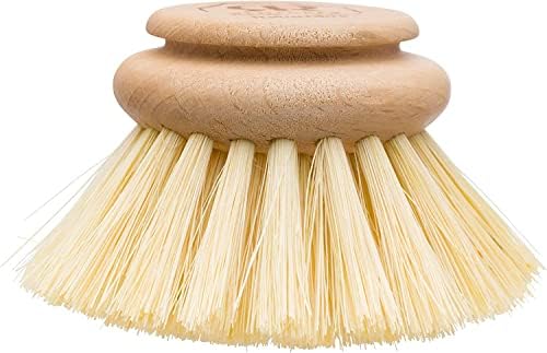 Redecker Dish Brush Replacement Heads, Tampico Fiber, 2 Inch Round, 2 Pack – Wooden Brush Refills for Dishes & Cookware, Made in Germany - Image 5