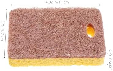 12pcs Sisal Fiber Cellulose Kitchen Cleaning Sponges Multi-Function Reusable Dish Scrub Sponge for Everyday Cooking and Wok Use - Image 2