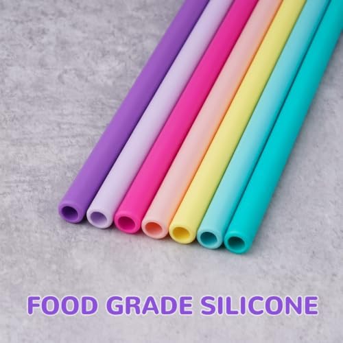 Tomorotec 7PCS Silicone Drinking Straws Fit for Stanley 40 oz 30 oz Tumbler - Image 2