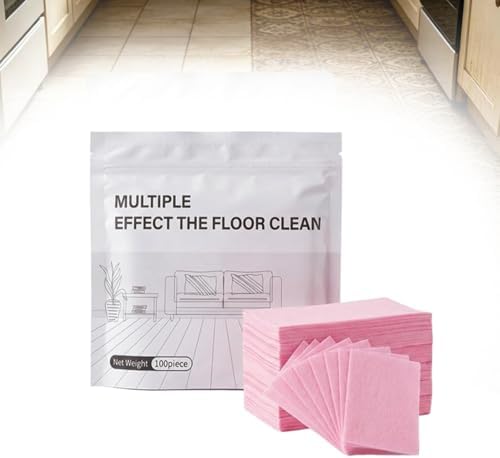 Floor Cleaning Tablets,Multi-Surface Floor Cleaner Sheets for Mopping,Dissolvable Cleaning Refills for Hardwood,Laminate,Tile & Bathroom Floors,100 Count,Multi-Effect by Unknown