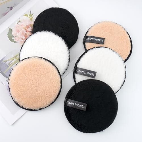 BlingKingdom 6 PCS Reusable Makeup Remover Pads, Facial Cleansing Cloths - Image 6