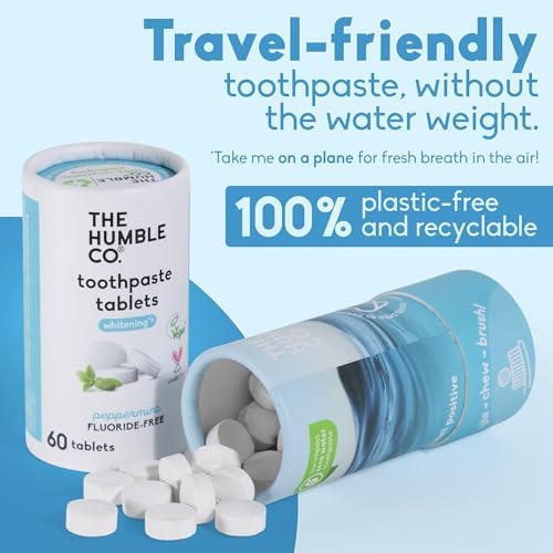 The Humble Co. Chewable Toothpaste Tablets, Fluoride-Free - Peppermint - Image 2