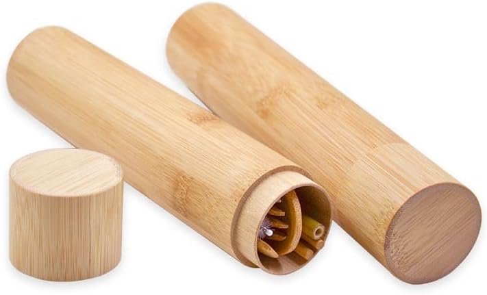 Eco-Friendly Travel Utensils Set: Lightweight Bamboo Forks, Spoons, Knives, Chopsticks, Straw in Wooden Case, Reusable Utensils for Lunch Box, Kids Camping Cutlery, Sustainable Portable Flatware - Image 3