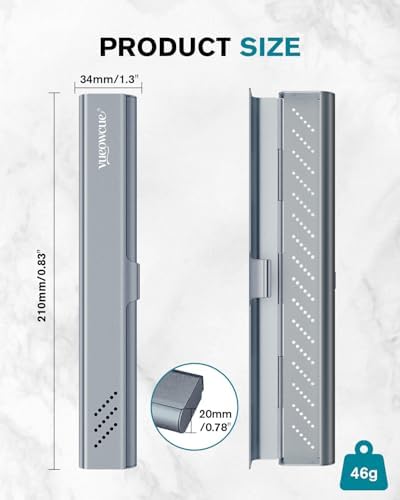 Toothbrush Case Cover for Traveling, Aluminum Toothbrush Holder for Manual Toothbrush + Mini Toothpaste, Portable Tooth Brush Storage Box for Camping Business Trip-Grey (1 Pack) - Image 5