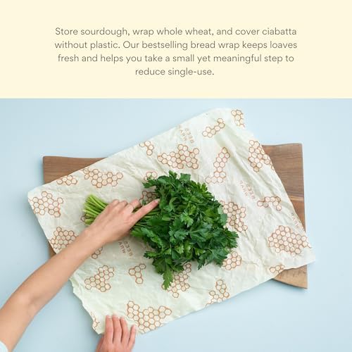 Bee's Wrap Beeswax Bread Wraps, 2 Pack - Honeycomb - Image 4