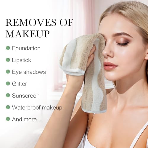 SINLAND Absorbent Coral Velvet Washcloth Ultra Soft Microfiber Face Towels 12 x 12 inch Multi-Purpose Face Cloths for Household and Sport - Image 6