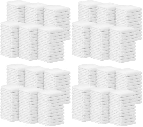 Avalon Towels Bar Towels (Pack of 240) Size 14x17 Inches – 100% Cotton, Absorbent and Reusable Cleaning Rags, Multipurpose Cleaning Towels, Terry Cloth Rags, Durable Shop Rags (White) by AvalonTowels