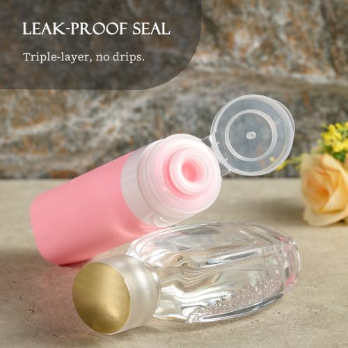INSFIT 17 Pack Travel Bottles for Toiletries, TSA Approved 3oz 2oz Travel Size Toiletries, BPA Free Leak Proof Squeezable Silicone Tubes Travel Essentials for Shampoo Conditioner Lotion Soap - Image 3