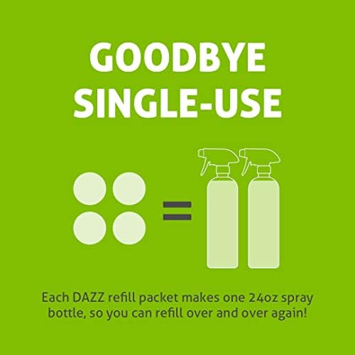 Dazz All Purpose Cleaner Starter Kit (1 Reusable Spray Bottle, 2 Refills) All Natural Multisurface Household Cleaner Spray - Eco Friendly, Non Toxic - Safe for Kids & Pets - Image 4