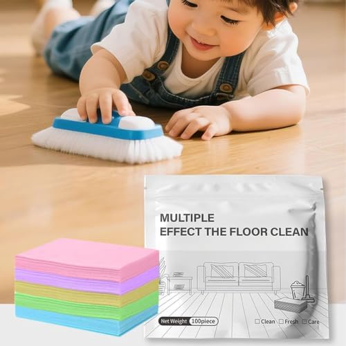 Floor Cleaning Tablets, Multi-Effect Floor Clean Tablets, Mop Soap Scented Cleaning Sheets For Mop & Bucket, Multi-Surface Cleaning Supplies For Living Room Bedroom Daily Maintenance - Image 2