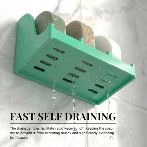 Soap Holder for Shower Wall, 3-Compartment Soap Dish [Patent Pending] - Image 3