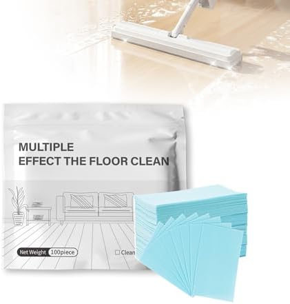 100PCS Floor Cleaning Tablets, Multi-Surface Floor Cleaner Tablets, Concentrated Mop Soap for Hardwood Tile Laminate Kitchen Living Room Daily Floor Care (Camellia) by Unknown