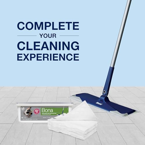 Bona Multi-Surface Floor Disposable Wet Cleaning Pads - Residue-Free Floor Cleaning Solution for Stone, Tile, Laminate, and Vinyl Floors - 12 Count (Pack of 2) - Image 5