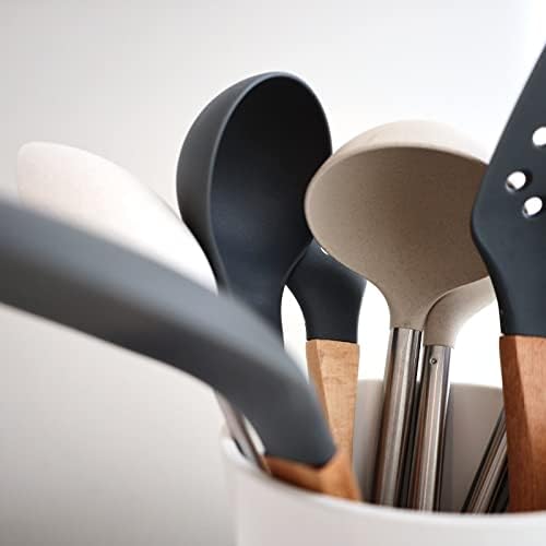 Beille 4pc Cream Wheat Straw Cooking Spoons Kitchen Utensils Set Household Essentials - Image 4