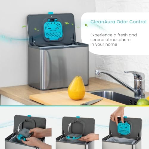 Home Zone Living Kitchen Compost Bin with CleanAura Odor Control - Image 5