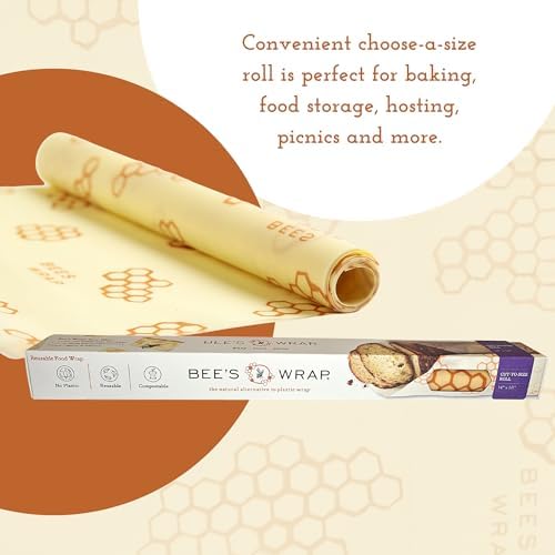 Bee's Wrap Beeswax Wrap Roll, 14 x 53 in - Honeycomb - Image 6