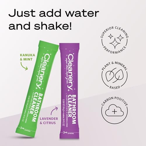 Bathroom Cleaner Powder Concentrate Refills 4 Pack, Makes 24 fl oz Each, Lavender & Citrus - Image 2