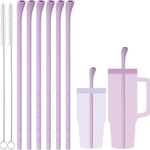 NiHome 6PCS Silicone Anti-Wrinkle Straws Fit for Stanley 40oz 30oz Tumblers by NiHome