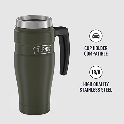 THERMOS Stainless King Vacuum-Insulated Travel Mug, 16 Ounce, Army Green (Pack of 4) - Image 4