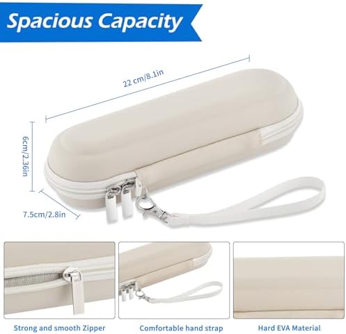 Toothbrush Travel Case for Oral B/Oral-B Pro 1000 1500 5000 7000 & Philips Sonicare 4100 1100 5300 5100 6100/iO Electric Toothbrush, Hard Protective Storage Bag (Starlight case&toothbrush cap) - Image 3