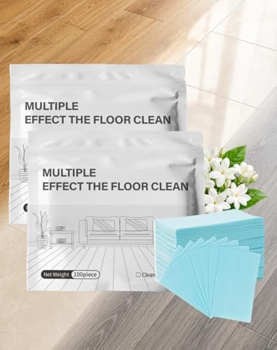 Multi-Effect Floor Clean Tablets, Instant Dissolve Deep Cleaner, Blue Jasmine Scented Mop Refills for Hardwood, Tile & Laminate, Child & Pet Safe, Space-Saving Concentrated Formula (200 Piece) by Unknown