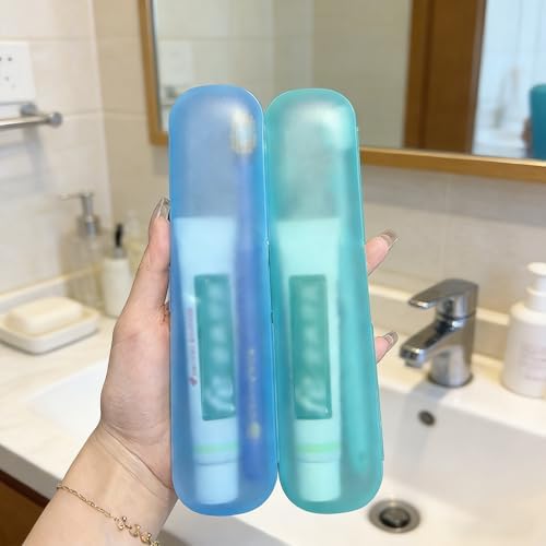 2 Packs Breathable Toothbrush Travel Case, Travel Tongue Scraper Case - Image 4