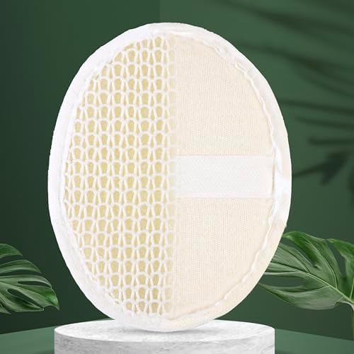 Natural Exfoliating Loofah Sponge – 10 Pack Soft Weave Facial & Body Pads – Gentle Sisal Bath Scrubber for Women & Men – Shower Skincare Exfoliator - Image 2