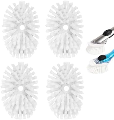 Dish Brush Refill Head 4 Pack Compatible with OXO Dish Brush Head by Unknown