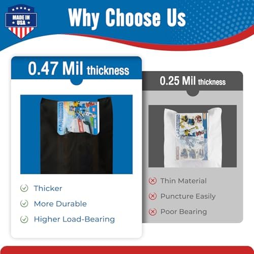 Fuxury 6000 (6K) Count Plastic T-shirt Bags Black 11.5" x 6.5" x 21", Grocery, Trash, Take Out, To Go, Restaurants, Retail Shopping Bags in Bulk for Small Business - Image 4