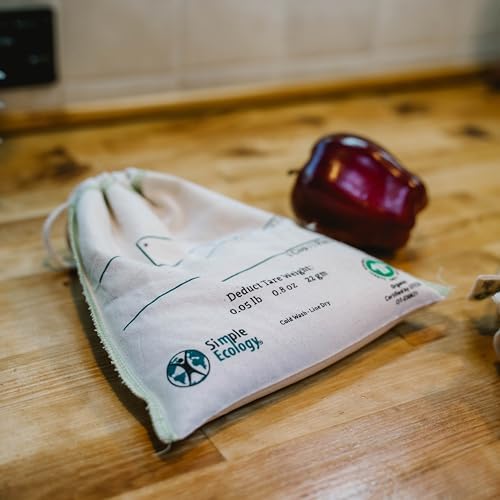 Simple Ecology Organic Cotton Reusable Bulk Bin Bags - Medium 3 Pack - Image 6