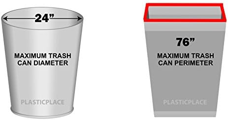 Plasticplace 55-60 Gallon Compostable Trash Bags │ 0.85 Mil │ Clear Garbage Can Liners │ 38” x 58” (35 Count) - Image 2
