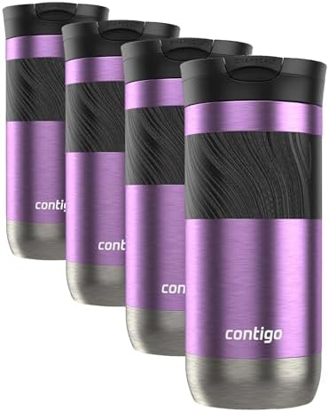 Contigo Byron 2.0 Travel Mug 16 oz Pansy (Pack of 4) by Contigo