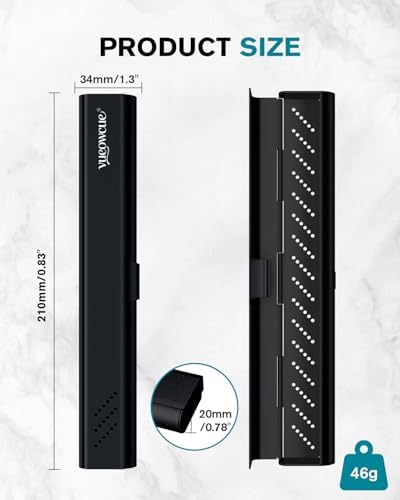 Toothbrush Case Cover for Traveling, Aluminum Toothbrush Holder for Manual Toothbrush + Mini Toothpaste, Portable Tooth Brush Storage Box for Camping Business Trip-Black (1 Pack) - Image 5