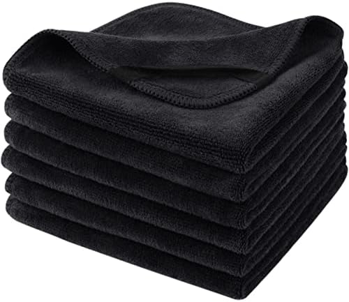 SINLAND Microfiber Facial Cloths Fast Drying Washcloth 12inch x 12inch Absorbent Face Wash Cloth Soft Makeup Remover Cloths by SINLAND