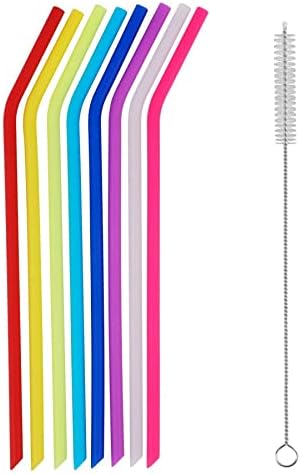 Tifanso 8PCS Reusable Silicone Drinking Straws for 20oz 30oz Tumblers - Image 3