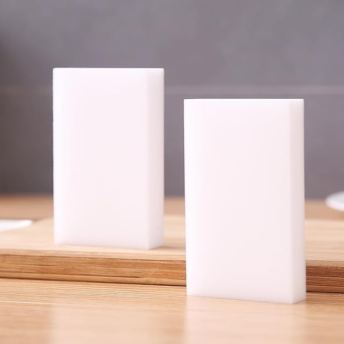 30PCS Magic Sponge Eraser Bulk White Melamine 1cm Sponge Cleaning for Kitchen Shoe Furniture Bathroom Shower Cleaner(30PCS 1cm Thick)