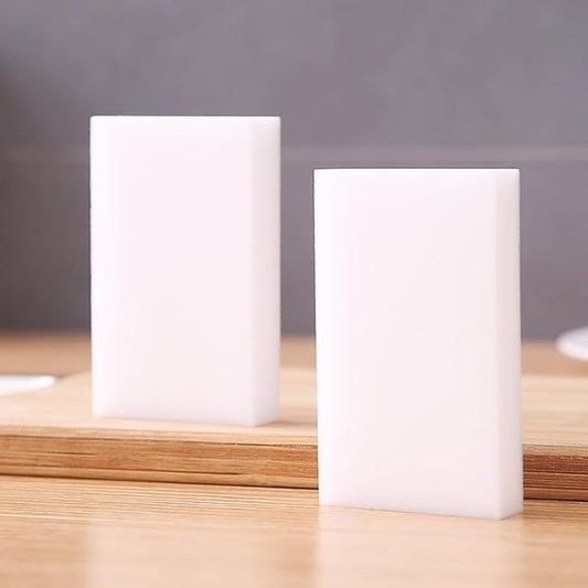 30PCS Magic Sponge Eraser Bulk White Melamine 1cm Sponge Cleaning for Kitchen Shoe Furniture Bathroom Shower Cleaner(30PCS 1cm Thick)