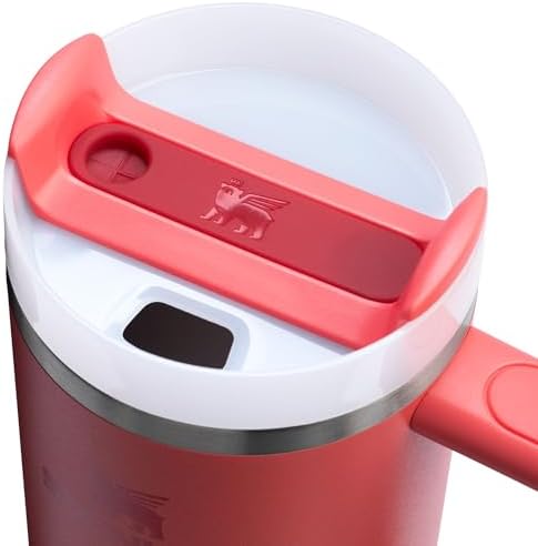 Stanley Quencher H2.0 Tumbler with Handle and Straw 30 oz | Flowstate 3-Position Lid | Cup Holder Compatible for Travel | Insulated Stainless Steel Cup | BPA-Free | Hot Coral - Image 2
