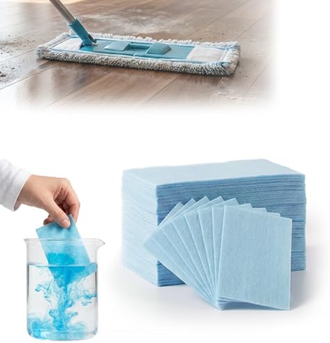 120-Pack Multi-Surface Floor Cleaning Tablets, Multiple Effect the Floors Clean, Water Soluble Floor Cleaner Sheets for Mopping Hardwood, Floors, Wall Tiles, Glass (Blue(120 Piece)) by xieJY