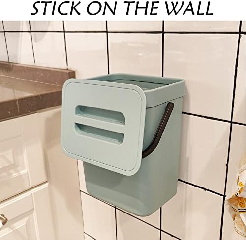 stonespace 1.3 Gal Compost Bin, Hanging Kitchen Trash Can with Sealed Lid - Image 5