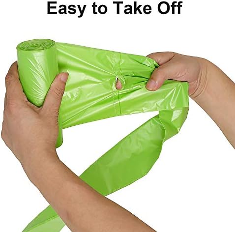 13-15 Gallon Trash Bags Plant Based Garbage Bags Recycling Unscented Tall Kitchen Trash Bags for Kitchen, Yard, Lawn,Office(75 Counts, Green) - Image 4