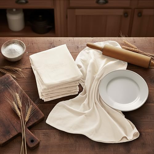 Utopia Kitchen Natural Flour Sack Towels [6 Pack - 28 x 28 Inch]100% Cotton - Image 6