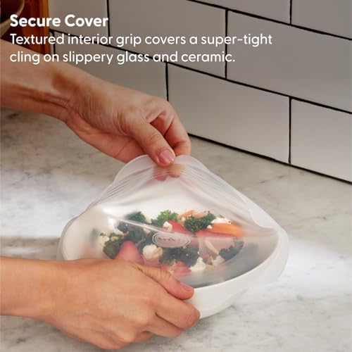 W&P Reusable Silicone Stretch Lid, Set of 6 Circular Lids, Dishwasher Safe, Freezer Safe, LFGB/Premium Materials, Microwave Safe, Clear - Image 4