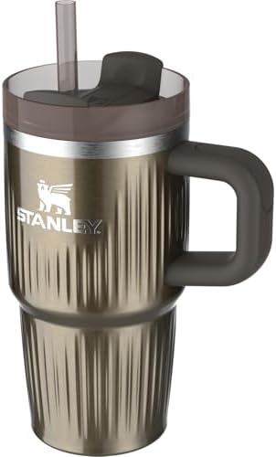 STANLEY Quencher H2.0 Tumbler with Handle and Straw 20 oz | Flowstate 3-Position Lid | Cup Holder Compatible for Travel | Insulated Stainless Steel Cup | BPA-Free | Fluted Gunmetal Shine - Image 2