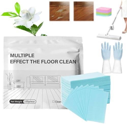 100 Piece Floor Cleaning Tablets Multi-Surface Cleaner, Dissolvable Pre-Measured Solution Tabs, Water Concentrated Cleaner for Hardwood Tile Laminate & More (Camellia,2 Bag) by Unknown