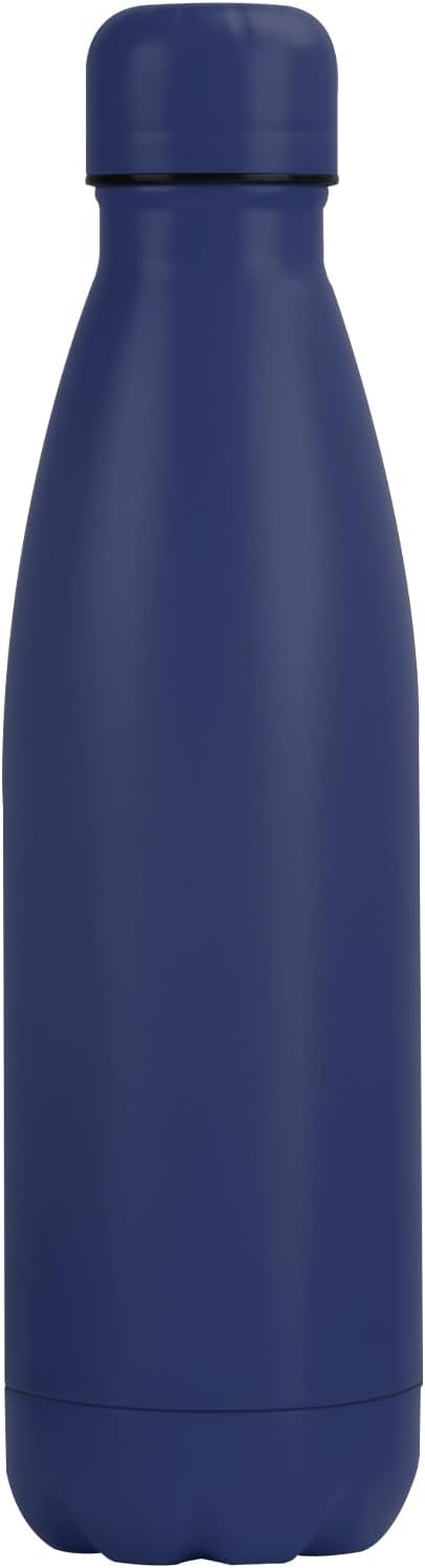 OWS 17oz Insulated Water Bottles Bulk 1/2/4 Pack, Metal Sports Water Bottles, Double Wall Vacuum BPA-Free Flask for School, Sports(navy 1pc)