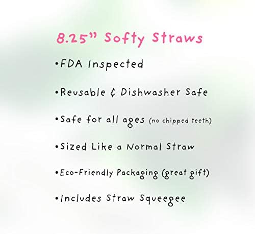 Silicone Straws - Slender Size BPA Free Non-Rubber Silicon Reusable Drinking Straws for Stainless Steel 20 oz Yeti Tumbler - Flexible, Chewy, Bendy & Safe for Kids/Toddlers - Image 2