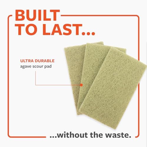 Full Circle Agave Leaf Scour Pads, Pack of 3, Safe for Nonstick - Image 5