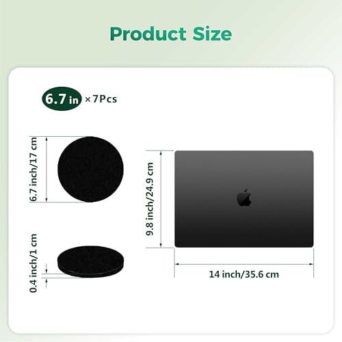6.7 Inch Round Activated Carbon Compost Bin Filters - Image 2